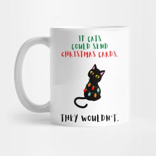 Black Cat Christmas Mug